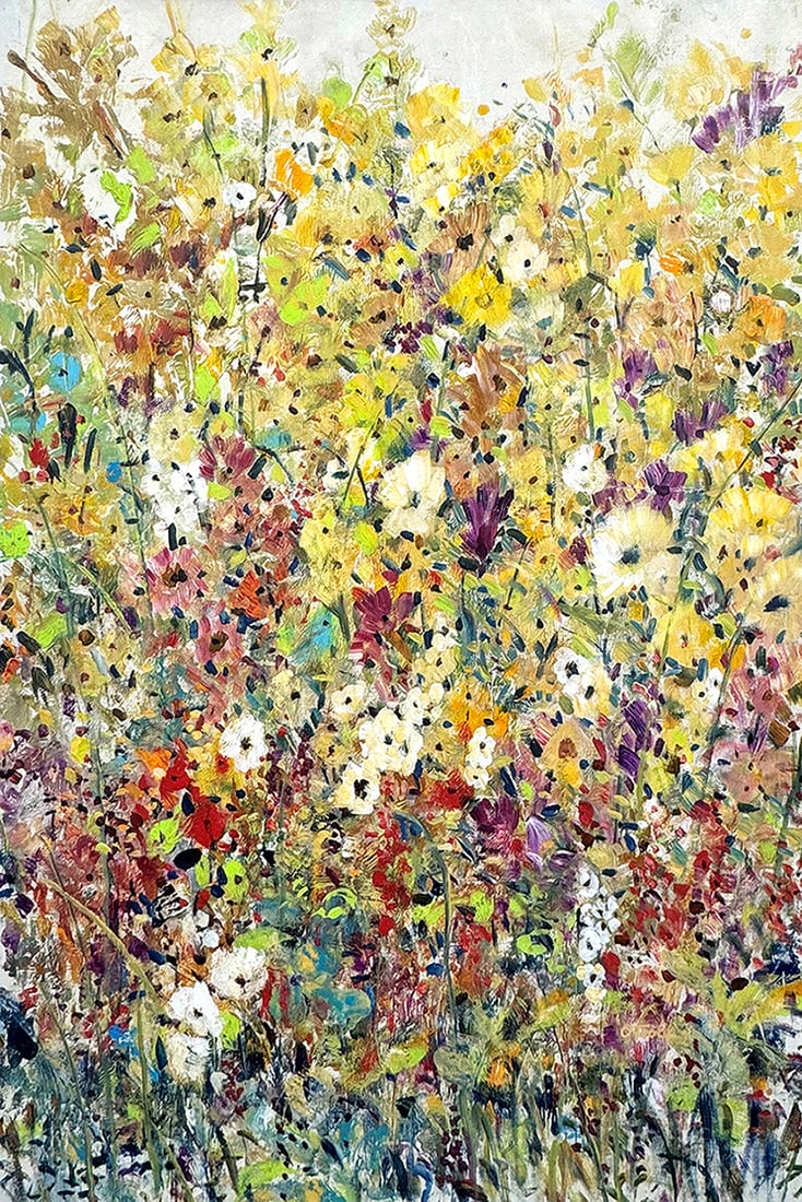 Timothy O'Toole Original Painting Azalea II 34 x 46 Inches: Timothy O'Toole. Azalea II. Original oil painting on canvas. Signed lower right. Canvas Size 24 x 20 inches. Timothy O'Toole was born in Dayton, Ohio, and began his enthusiasm for drawing and painting