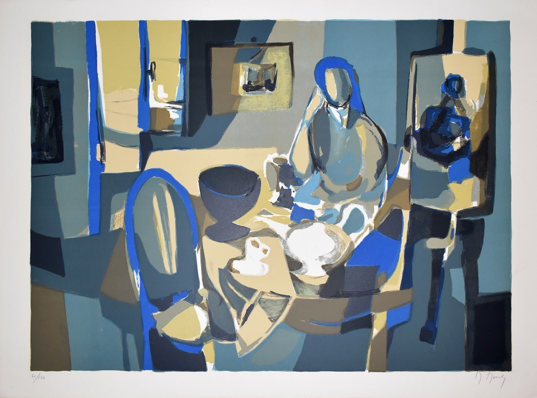 Marcel Mouly Hand signed Lithograph Interior (1 of 3)