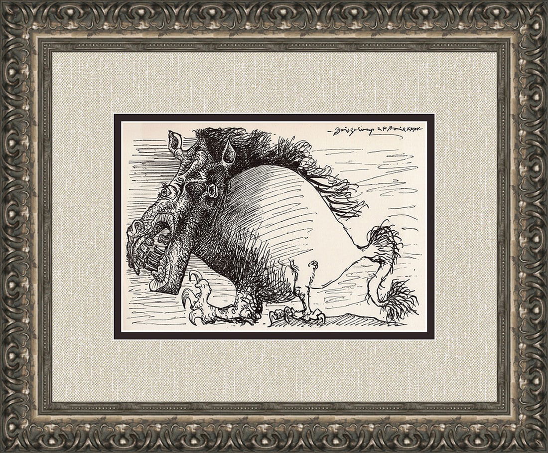 1935 Pablo Picasso Composition Lithograph Framed (1 of 3)