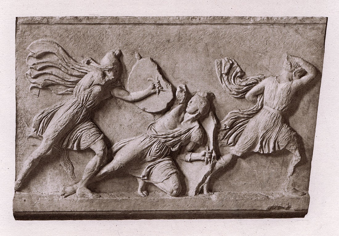 M. Dujardin Combats of Amazons 1881 engraving: M. Dujardin. Combats of Amazons. Antique engraving on laid paper. 1881. Excellent. Image Size 4 3/8 x 6 7/8 inches. Approximately 13 x 16 inches. This piece has been professionally matted and framed u