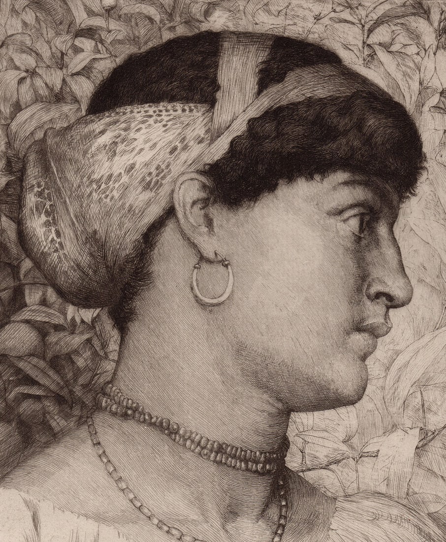 Thomas Riley Roxana etching signed - 3