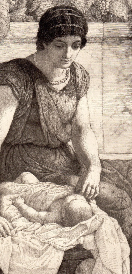 Thomas Riley The Firstborn etching signed - 2