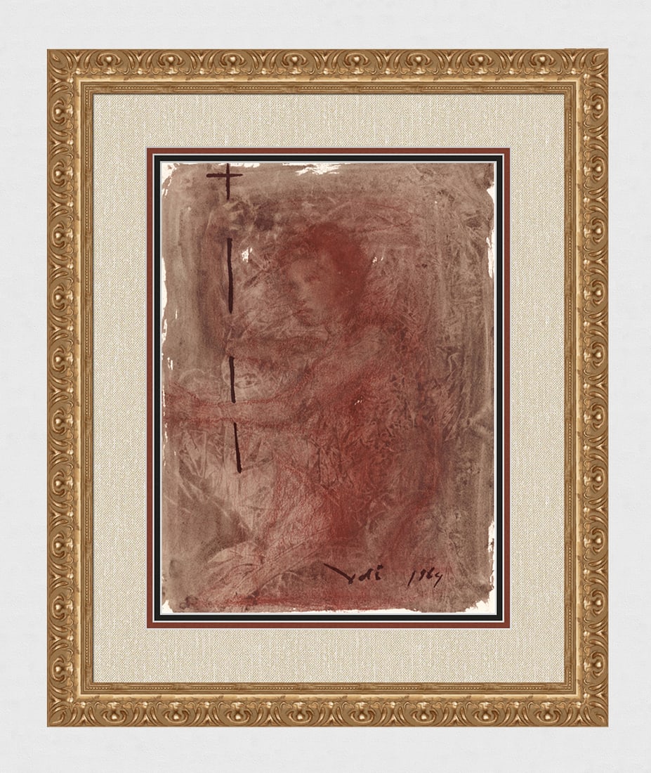 Dali 1967 Original Child of God Lithograph Framed Biblia Sacra: Salvador Dali. "Et tu, puer, propheta Altissimi vocaberis; praeibis enim ante faciem Domini parare vias eius (And thou, child, shalt be called the prophet of the Highest; for thou shalt go before the