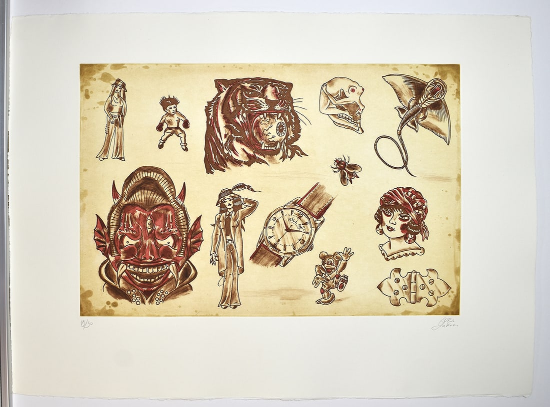 Dr. Lakra Original Color Lithograph Signed and Numbered Ltd. Ed. 50 (1 of 4)