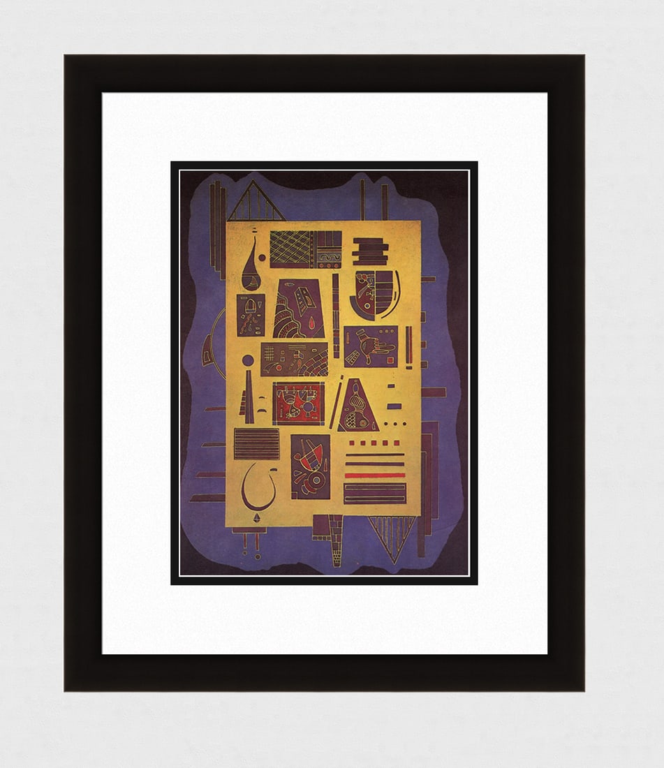 Wassily Kandinsky 1969 Biomorphic Lithograph "Conglomerate" Framed (1 of 4)