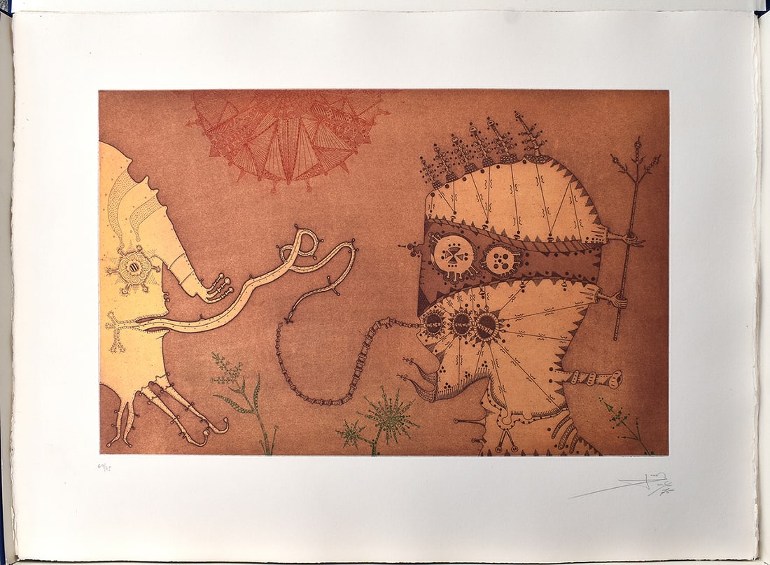 Joan Ponc 1975 Etching Amor Signed Numbered (1 of 4)