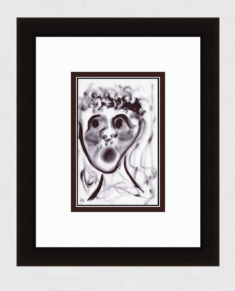 Patrick Mcdowell Faces #28 drawing signed (1 of 3)