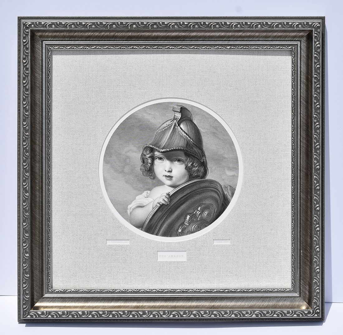 1857 Jean Winterhalter The Amazon engraving signed (1 of 5)