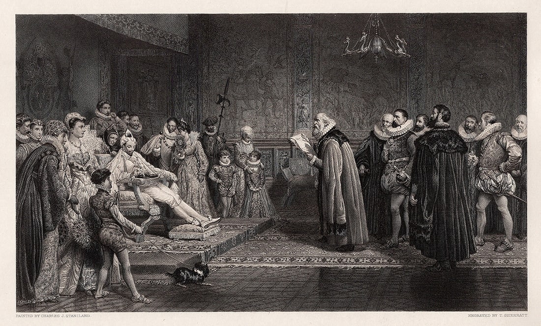 Charles Joseph Staniland 1800's Dutch Envoy Engraving Framed (1 of 3)