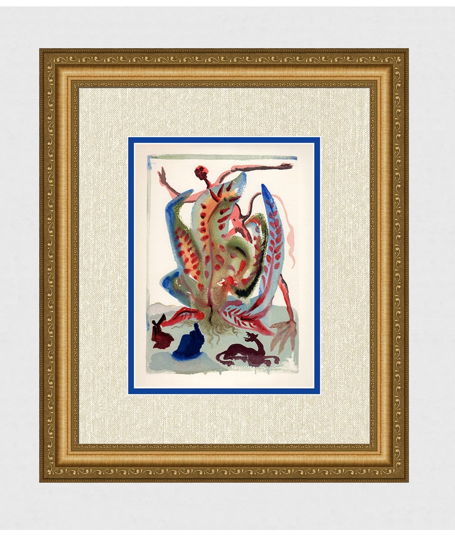 1960 Salvador Dali Gluttony Authentic Woodcut (1 of 3)