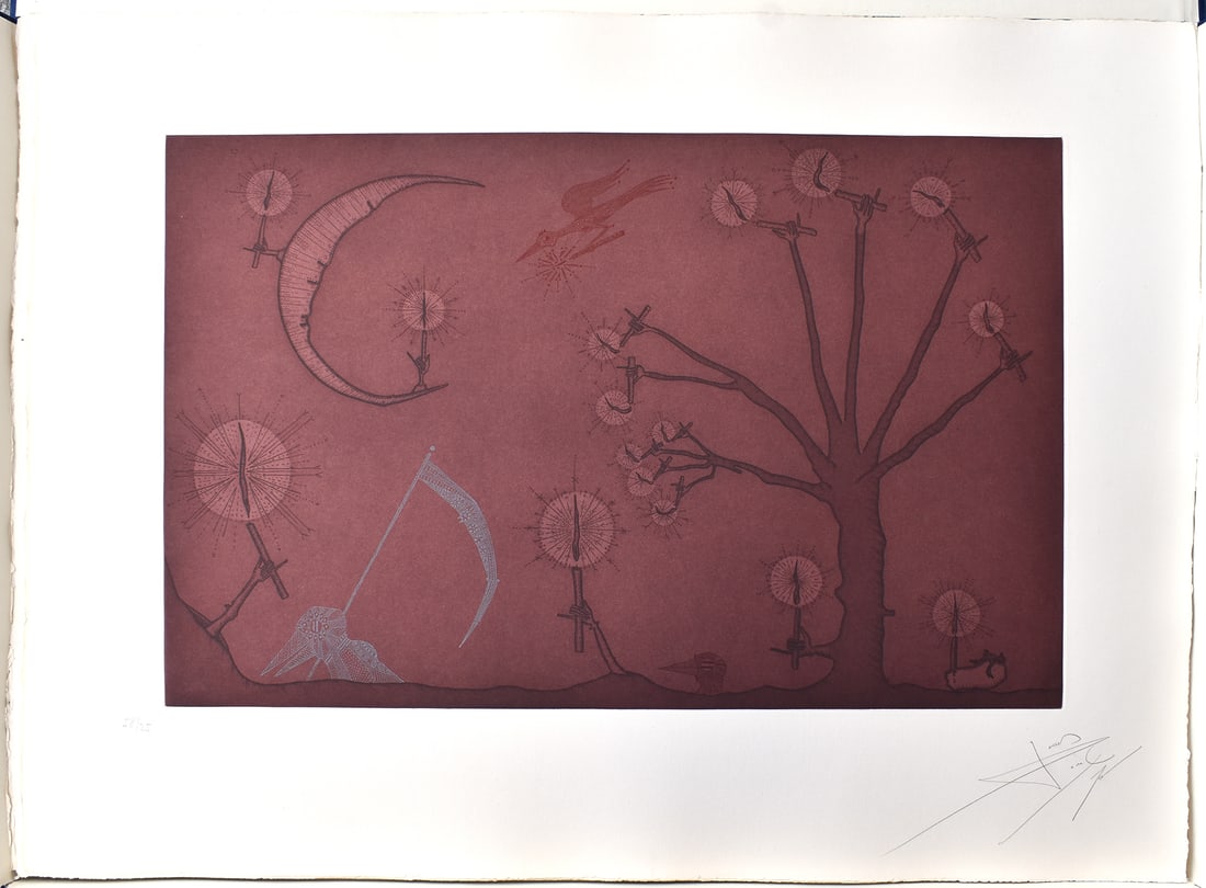 Joan Ponc 1975 Etching Capvespre Magic Signed Numbered (1 of 4)