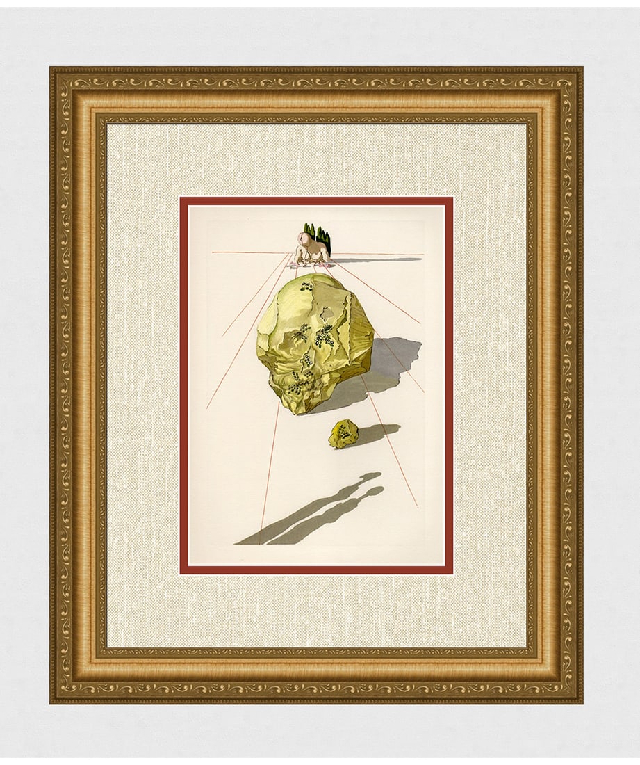 1960 Salvador Dali Hypocrites Authentic Woodcut (1 of 3)