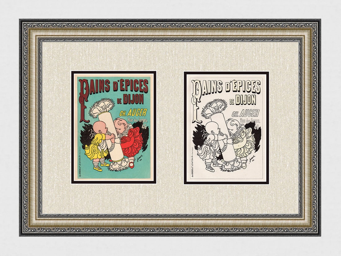 1896 Gustav Henri Jossot Pains d'Epices one of 25 on Japon with proof (1 of 5)