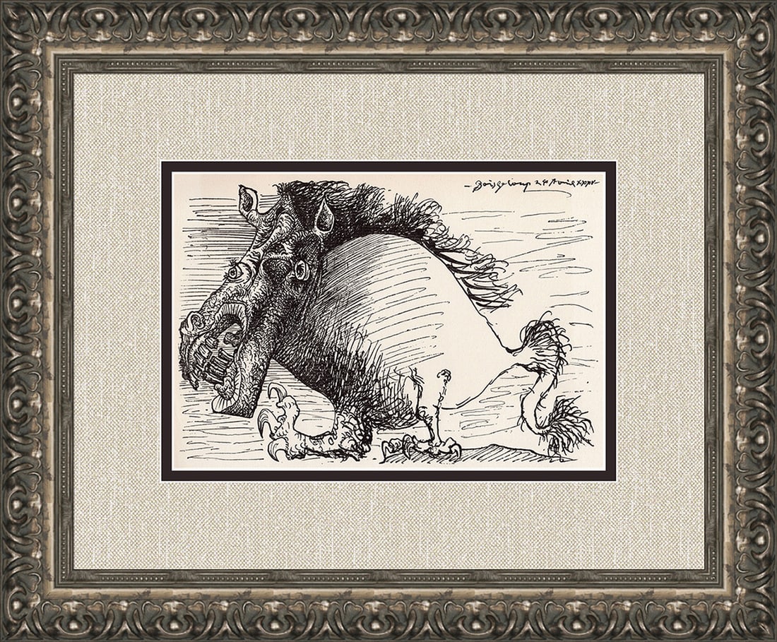 1935 Pablo Picasso Composition Lithograph Framed (1 of 3)