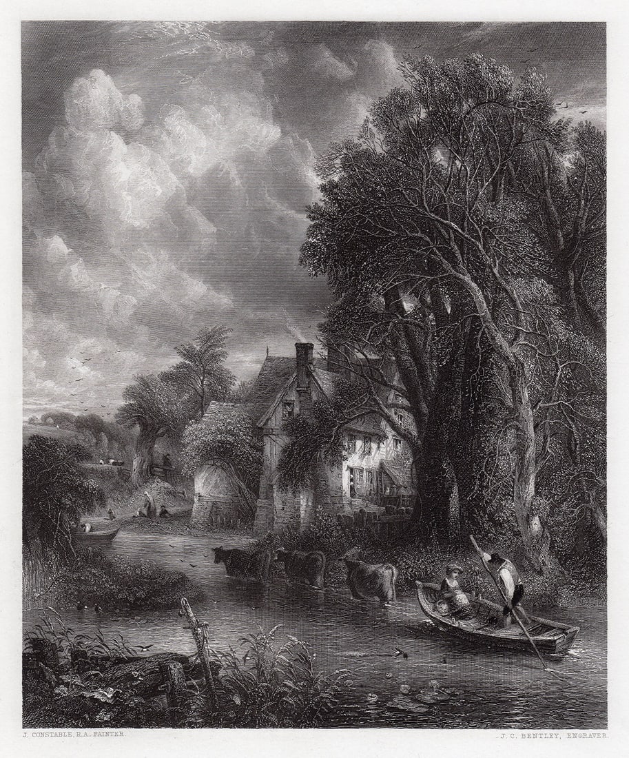 John Constable The Valley Farm 1849 engraving (1 of 3)