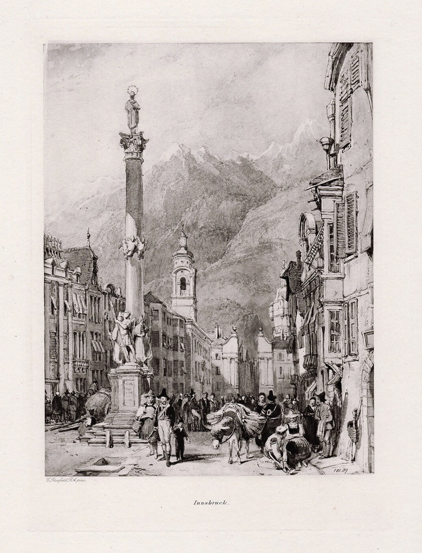 Clarkson Frederick Stanfield 1891 Print Signed (1 of 3)