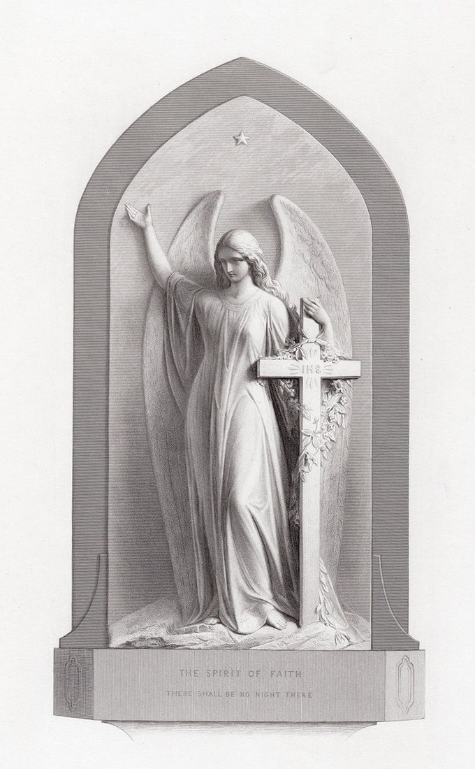Matthew Noble Amy The Spirit of Faith 1863 engraving (1 of 2)