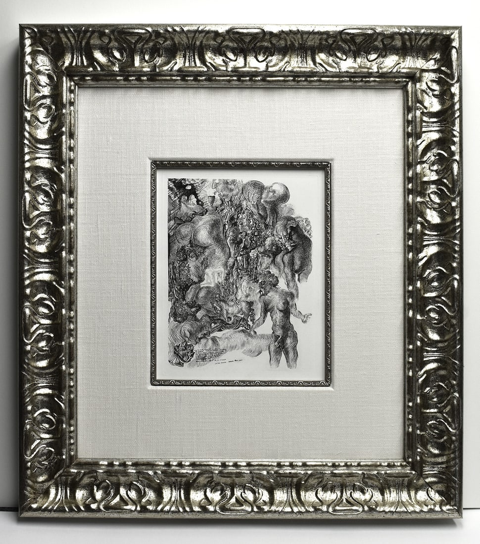 1930 Salvador Dali La Femme Visible Signed Limited: Salvador Dali (1904 - 1989). La Femme Visible. Original heliogravure (with needle rework by Dali) on watermarked Arches paper. Year: 1930. Signed and dated in the plate lower center. Limited to 205 ex