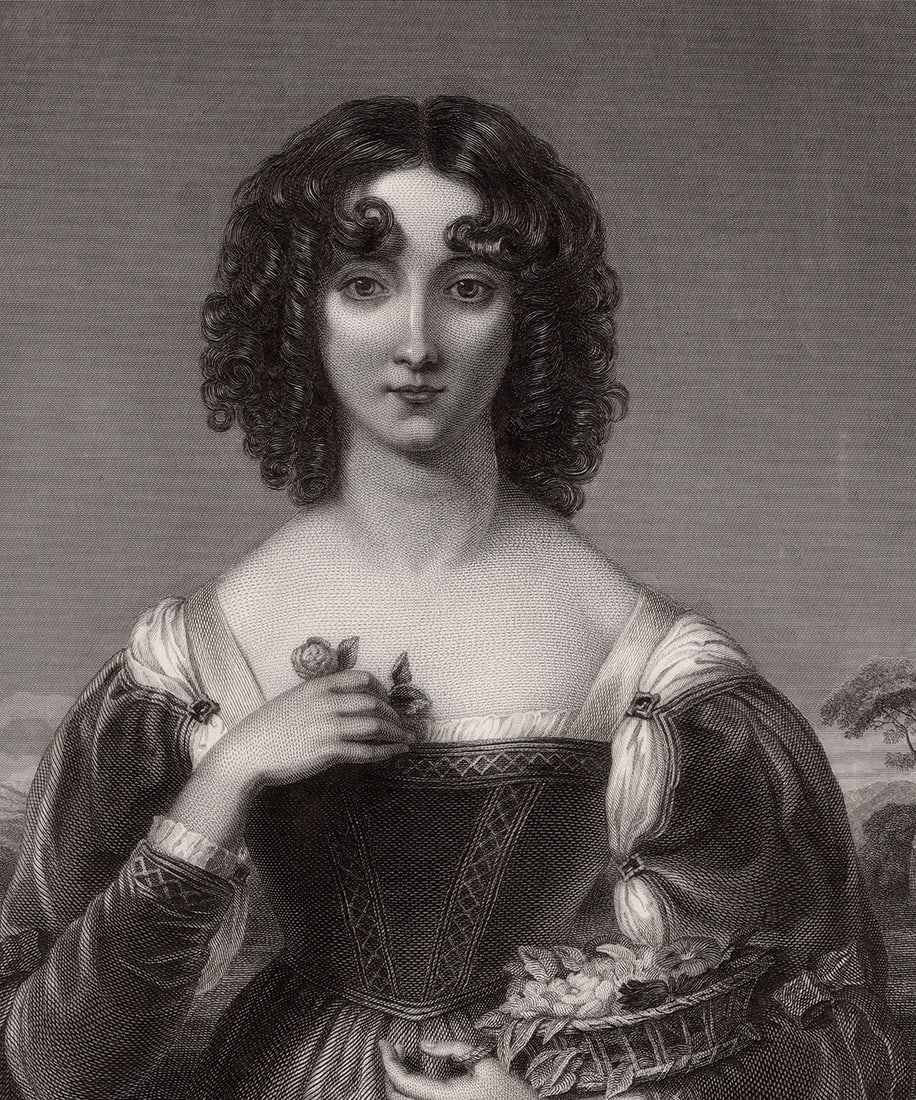 1800s HENRY HOWARD Antique Engraver The Flower Basket FRAMED SIGNED (1 of 2)