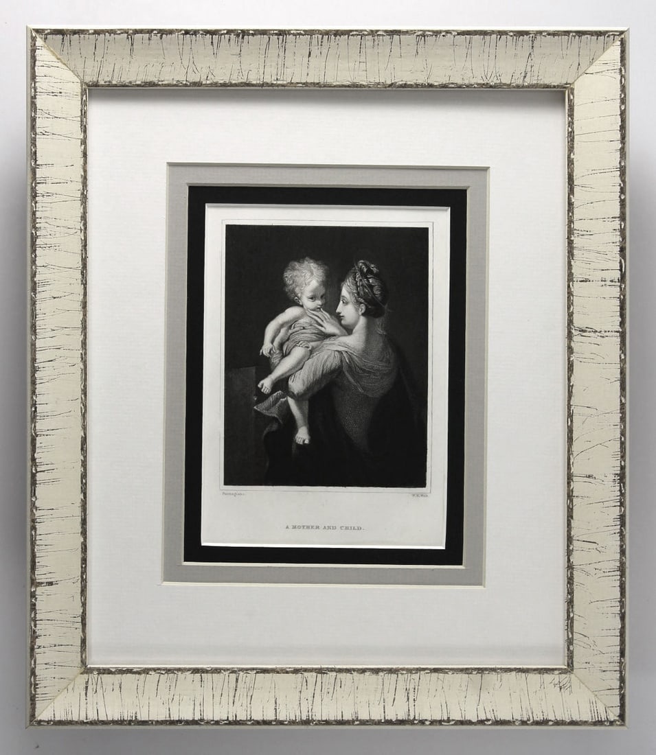 Parmigiano A Mother and Child 1834 engraving (1 of 3)