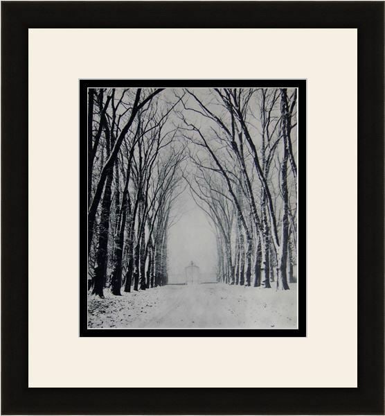 Marcel Bovis Winter Landscape 1930's photogravure: Marcel Bovis. (French, 1904-1997). Winter Landscape. Antique Photogravure. 1937-1940. Excellent. Teriade. Draeger Freres. Image size 8 3/4 x 10 inches. Approximately 17 x 19 inches. This piece has bee