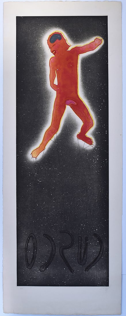 Zush Evru 1982 Etching Aldous Deroc Signed Numbered: Zush-Evru (Albert Porta Zush). Aldous Deroc. Carborundum etching with aquatint and etched bas relief on Guarro Paper. Year: 1982. Hand Signed and numbered in pencil. Edition: Numbered from 50. Conditi