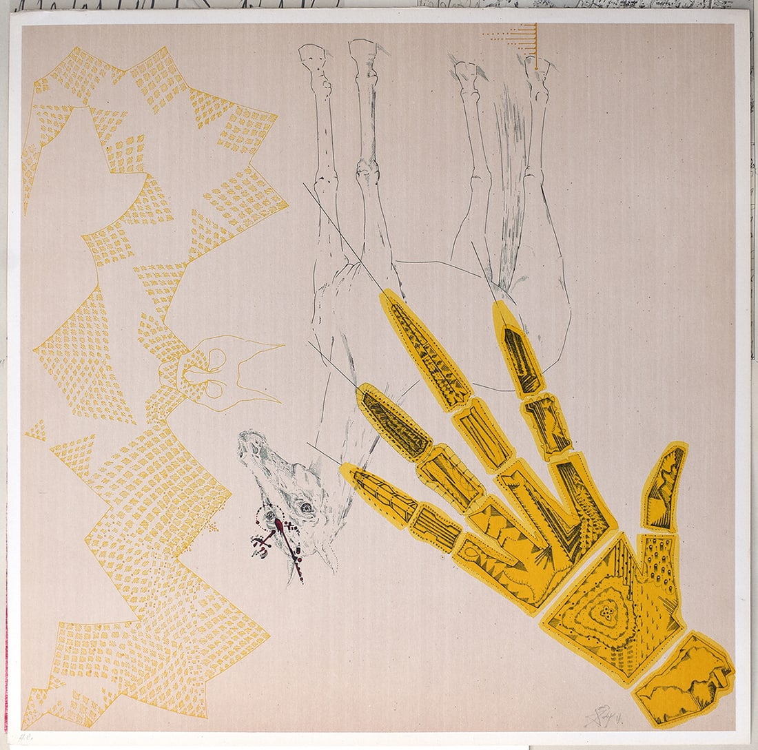 Joan Ponc 1971 Lithograph Diabloica III Signed Numbered (1 of 3)