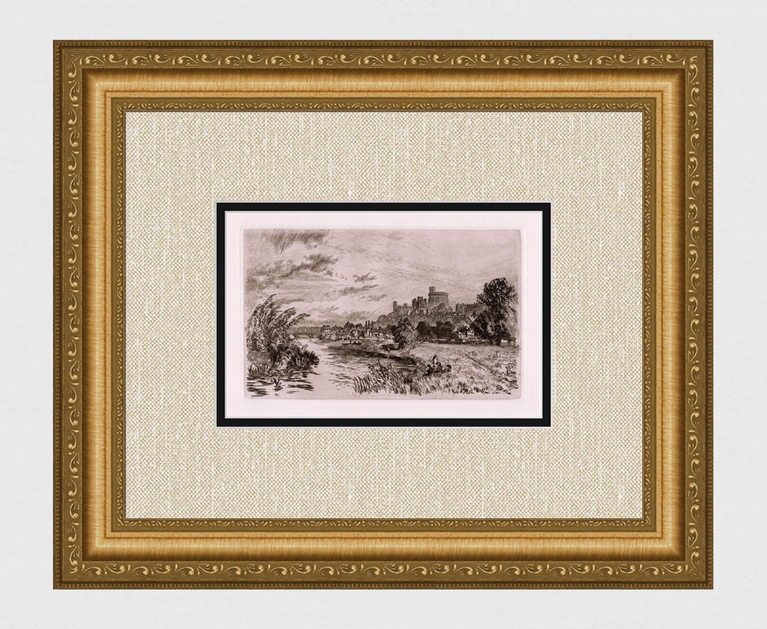 Alfred Dawson Windsor 1885 etching (1 of 3)