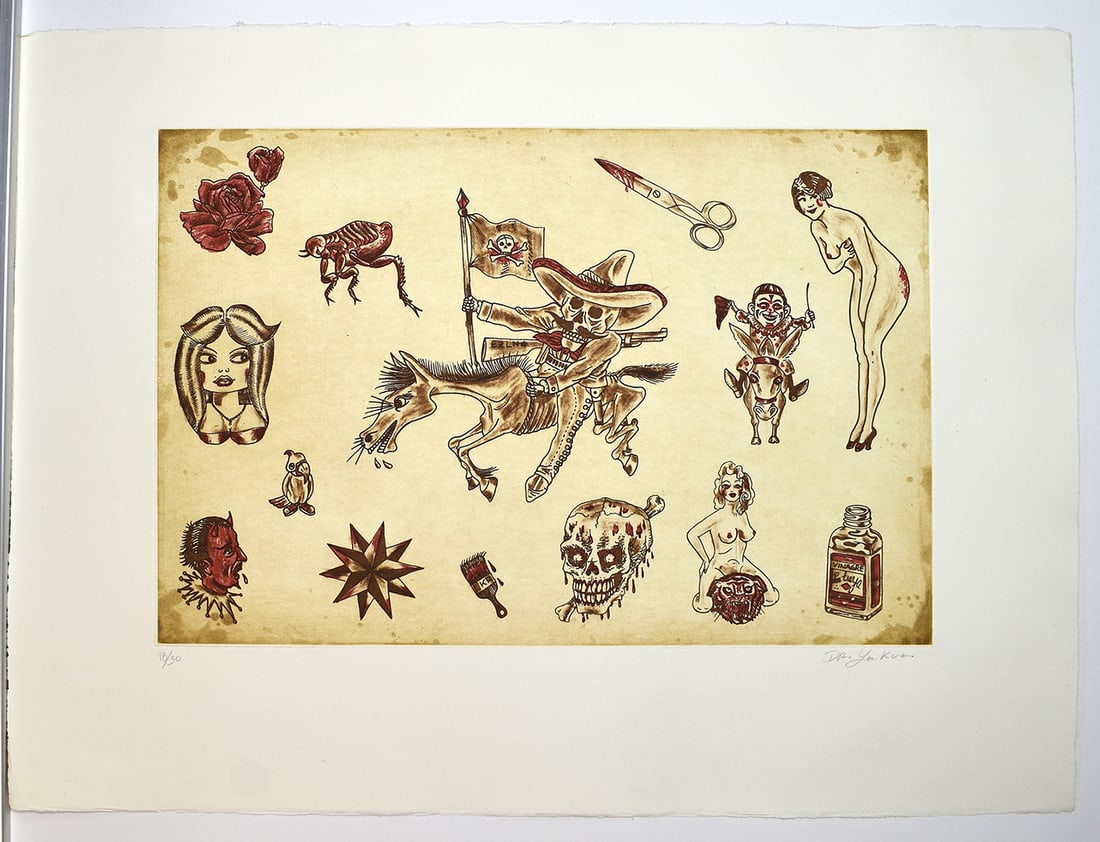 Dr. Lakra Original Color Lithograph Signed and Numbered Ltd. Ed. 50 (1 of 4)