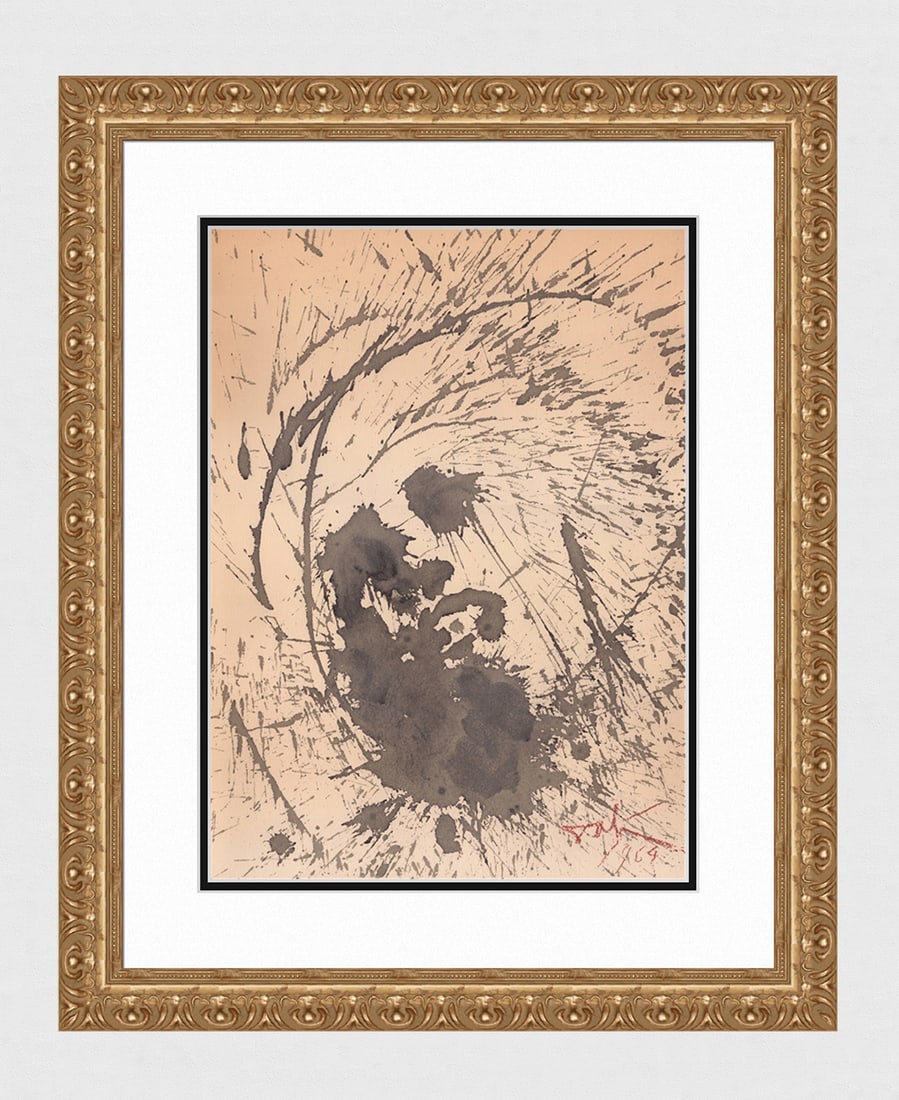 Dali 1967 Biblia Sacra Original Framed Lithograph Enemies (1 of 4)