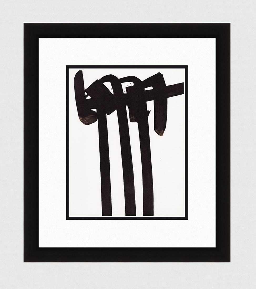 1970 Soulages Original Lithographie no 28 (1 of 3)