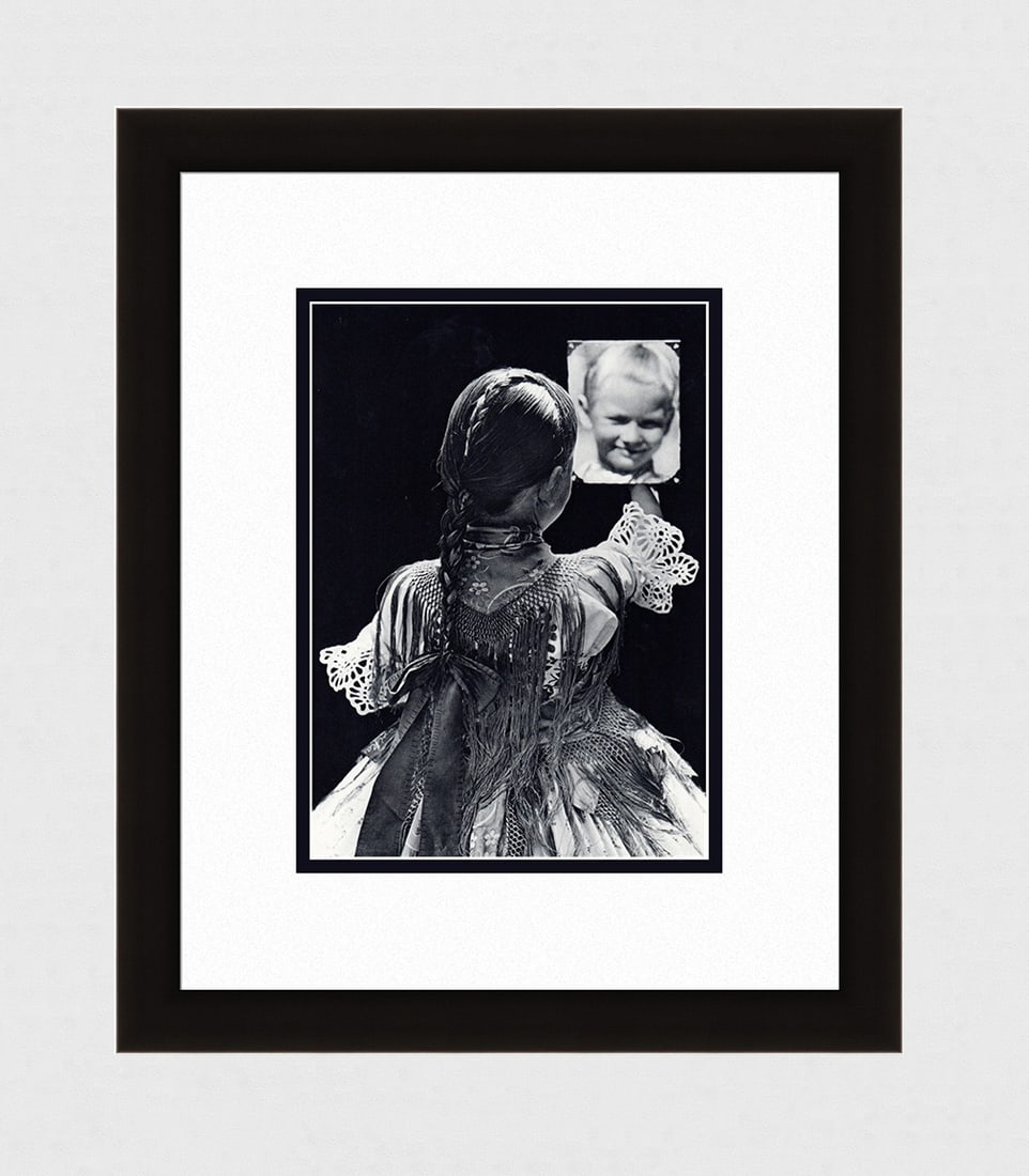 Jeno Denkstein Budapest, Young girl with Mirror 1930's photogravure (1 of 2)