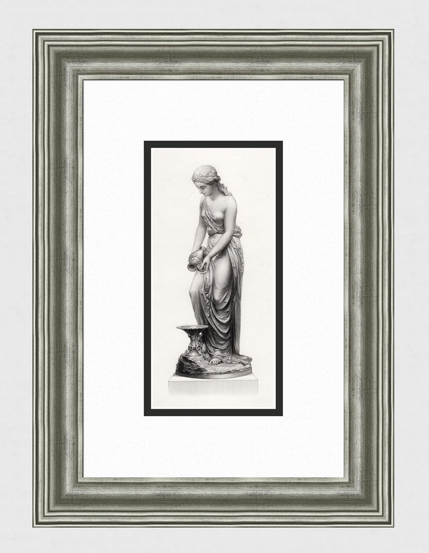 Wills Brothers 1800s Antique Engraving TEMPERANCE Framed (1 of 3)