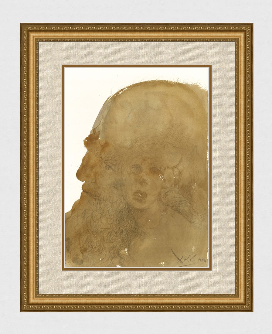 Salvador Dali Esther Original Biblia Sacra Framed Lithograph: Salvador Dali. "Et adamavit eam rex plusquam omnes mulieres; habuitque gratiam et misericordiam coram eo super omnes mulieres, et posuit diadema regni in capite eius (And the king loved her more than 