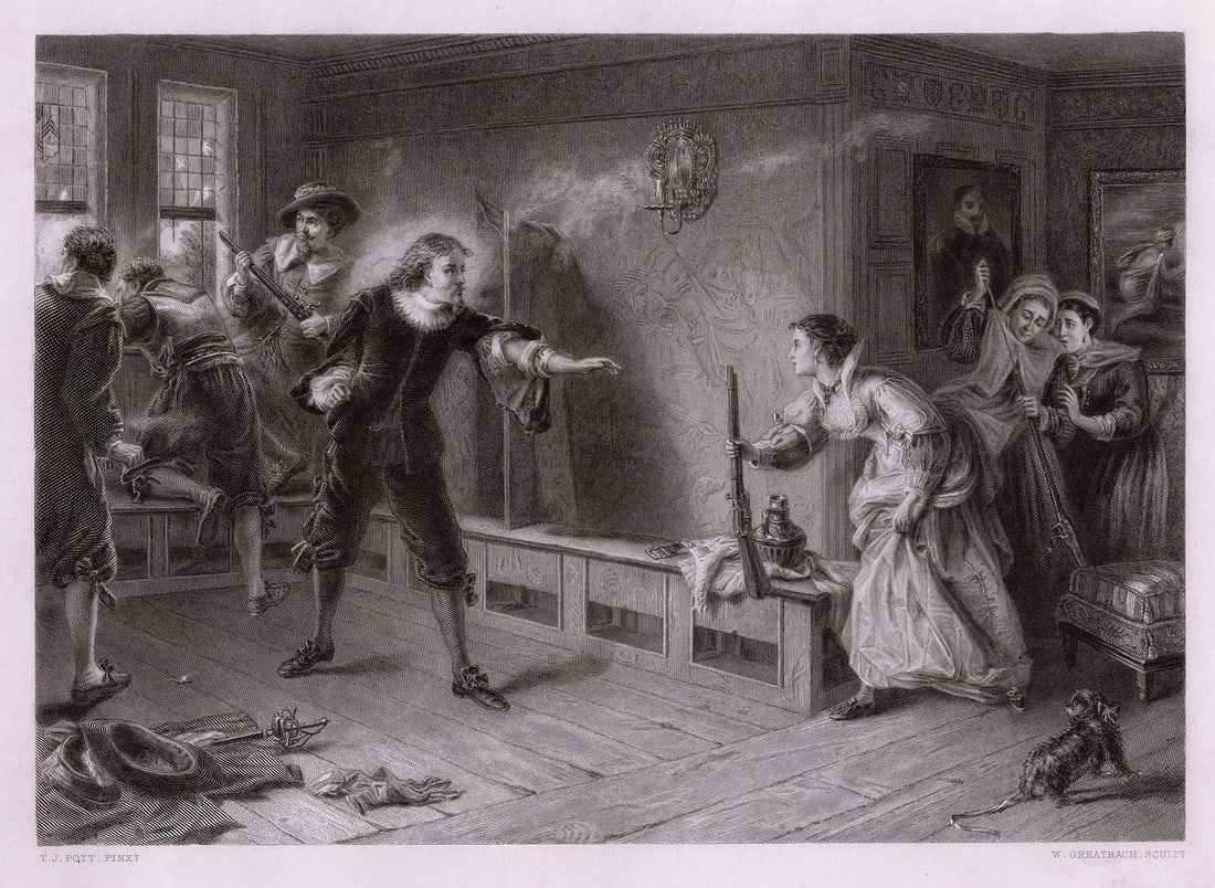 1869 Laslett John Pott The Defence engraving signed (1 of 2)
