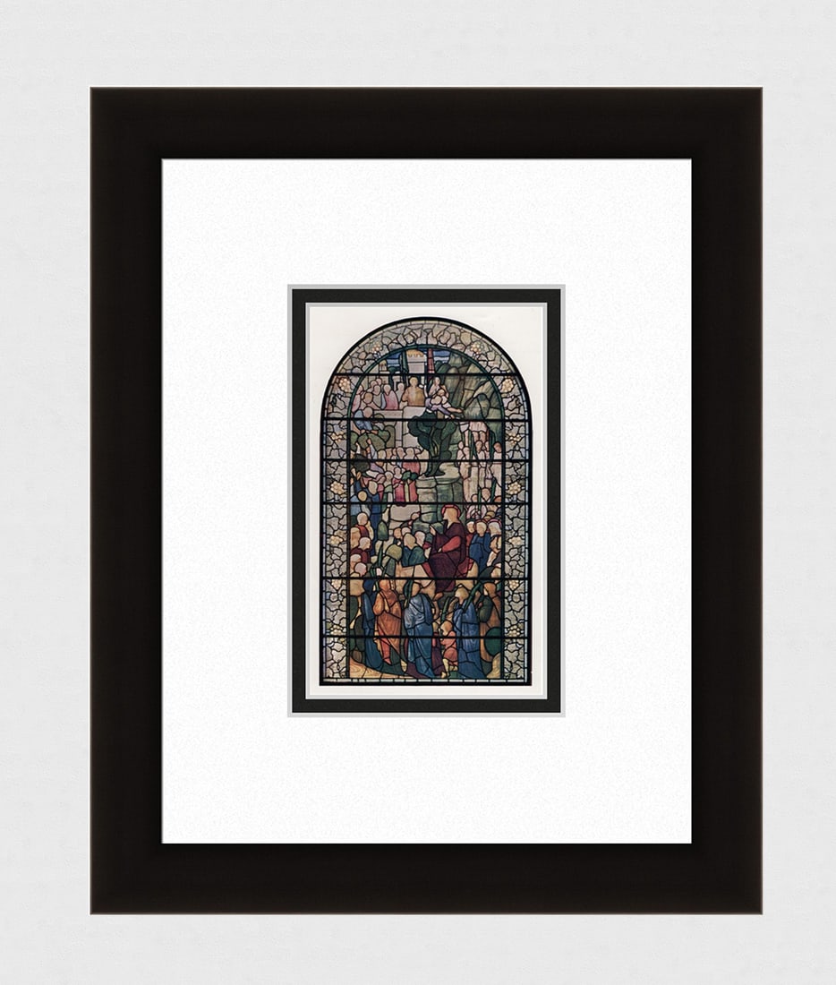 Burne Jones Antique Religious Print Christ's Entry Into Jerusalem Framed (1 of 3)
