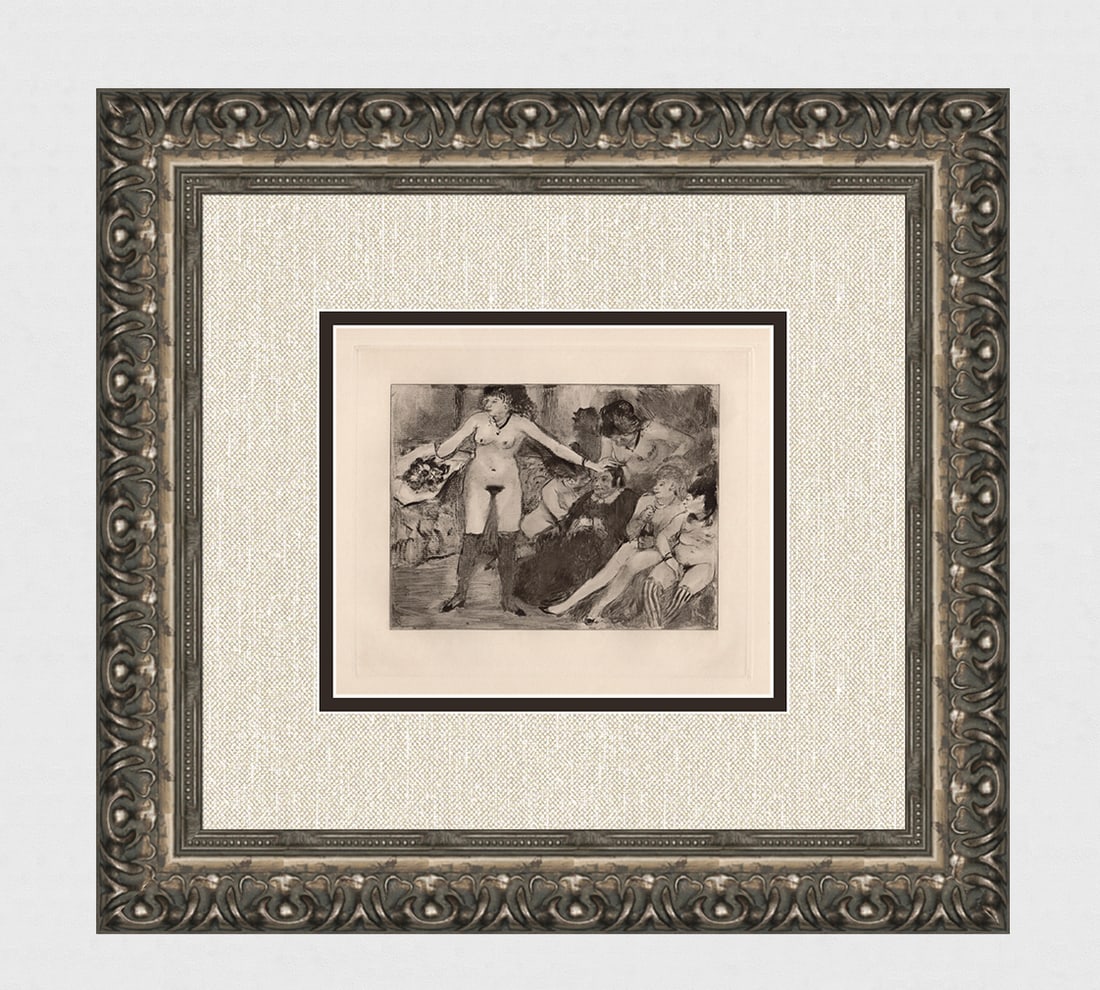 Edgar DEGAS 1935 Limited Edition La Fete de la Patronne Etching Framed (1 of 4)