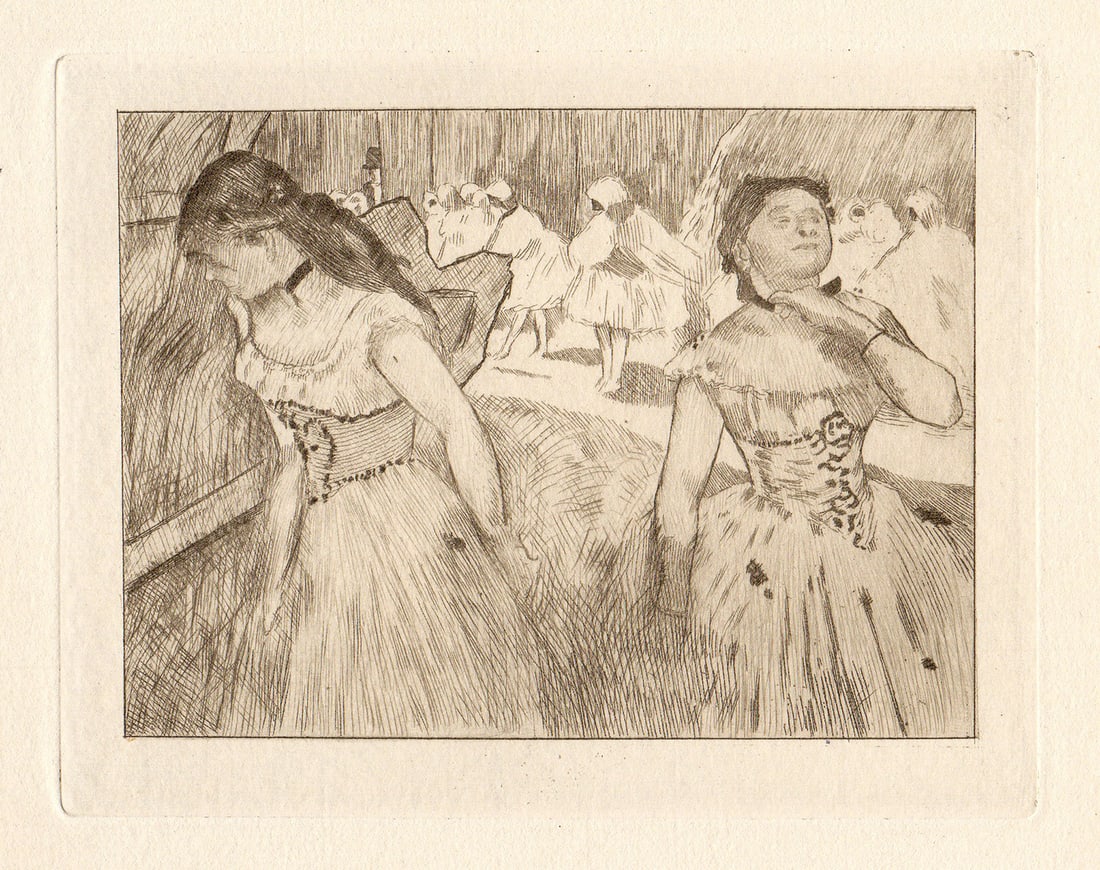 1892 Edgar Degas Etching Ballet of Don Juan (1 of 2)