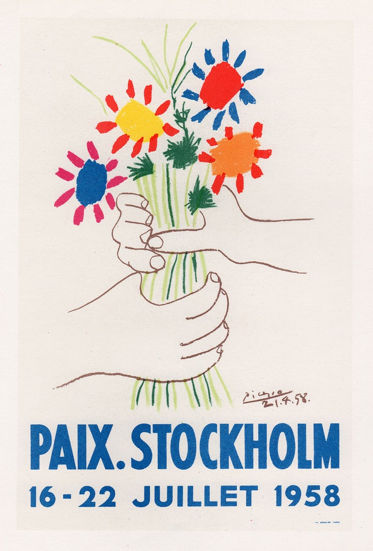 Pablo Paix Stockholm 1959 lithograph (1 of 1)