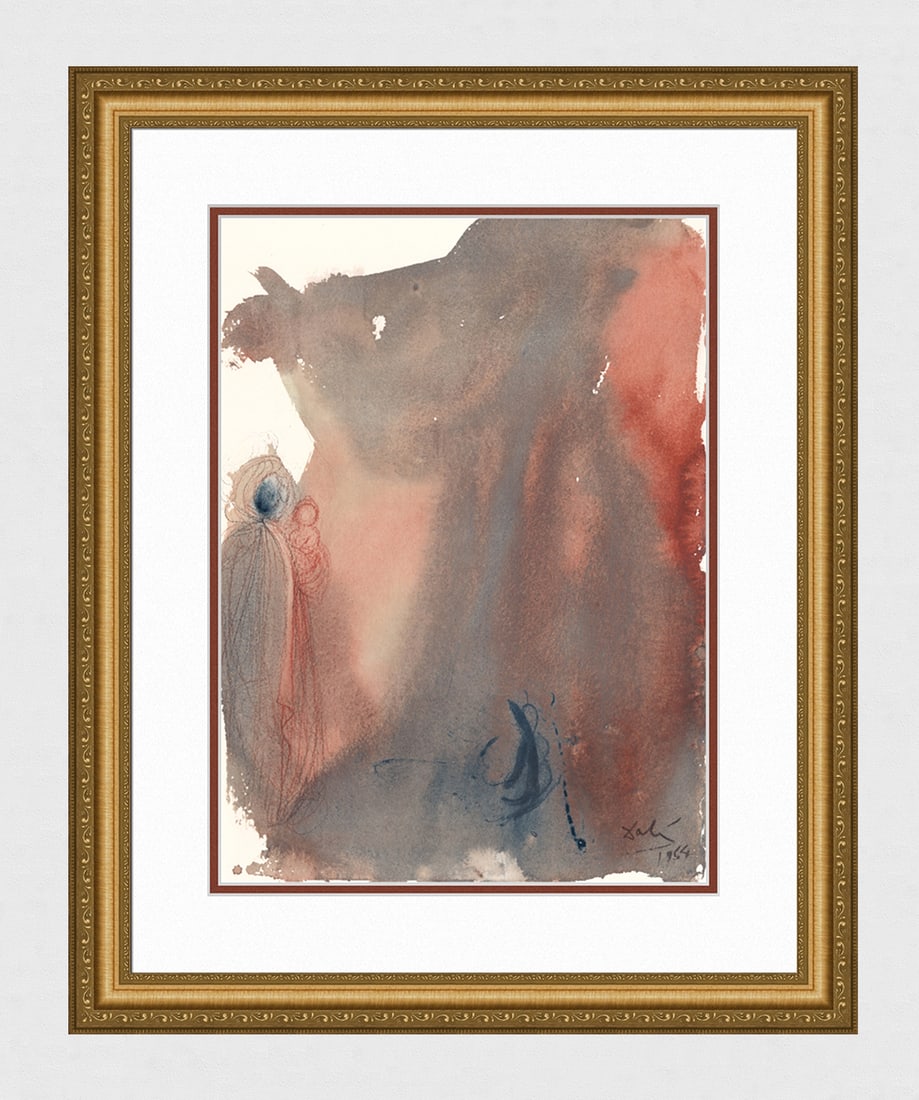 Dali Biblia Sacra 1967 Original Framed Lithograph Prophecy (1 of 4)