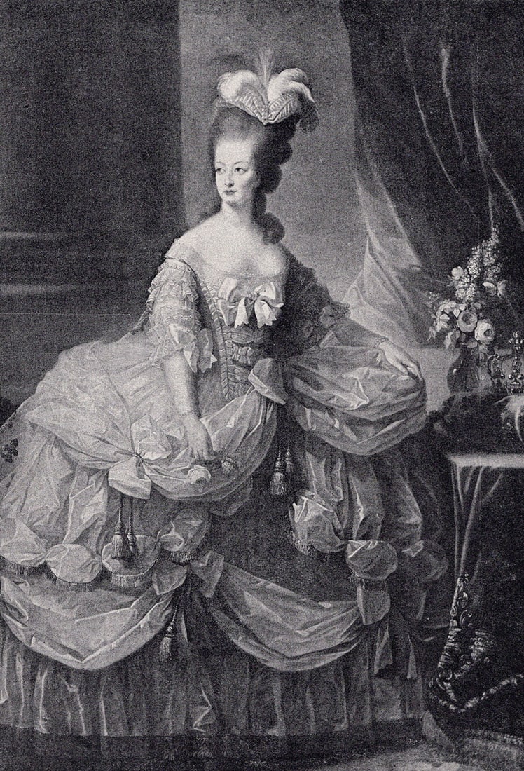 Madame LE BRUN 1800s Antique Print Marie Antoinette Framed COA (1 of 2)