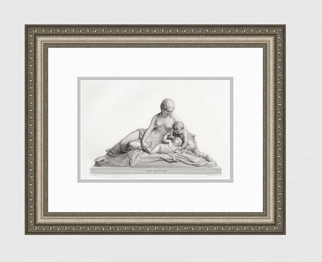 John Henry Foley RA The Mother 1852 Engraving (1 of 3)