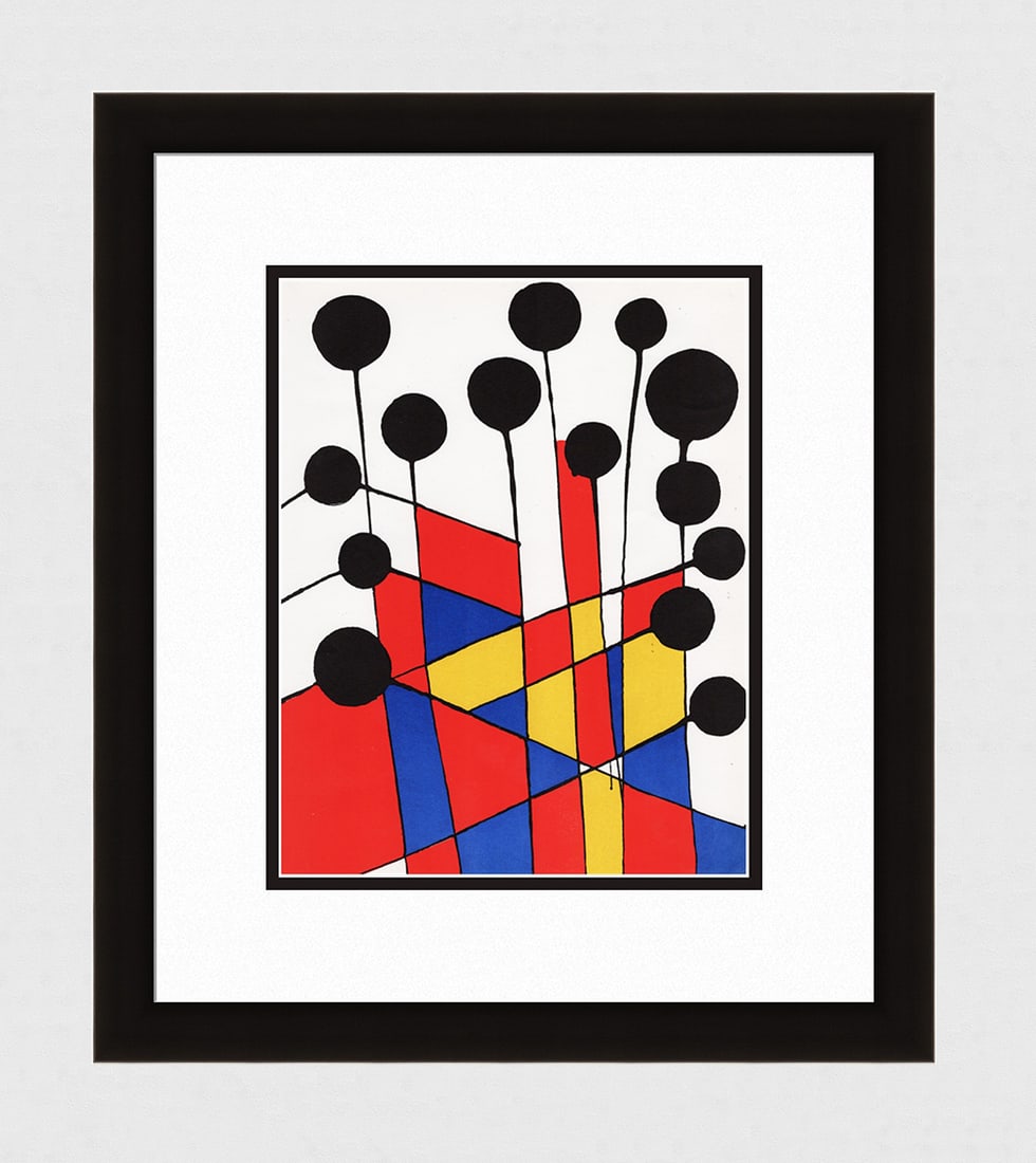 Alexander Calder Framed Balloons 1971 Original Lithograph (1 of 3)