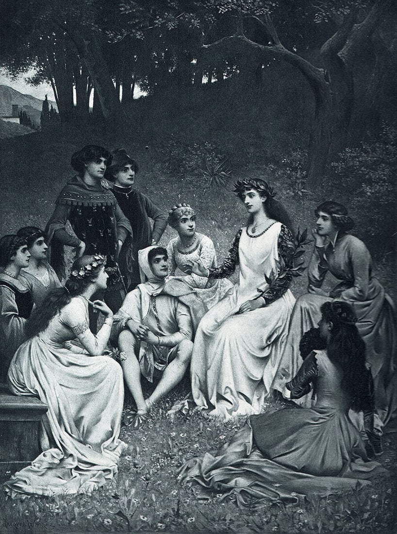 Jacques Wagrez The Storyteller c. 1890 print (1 of 1)