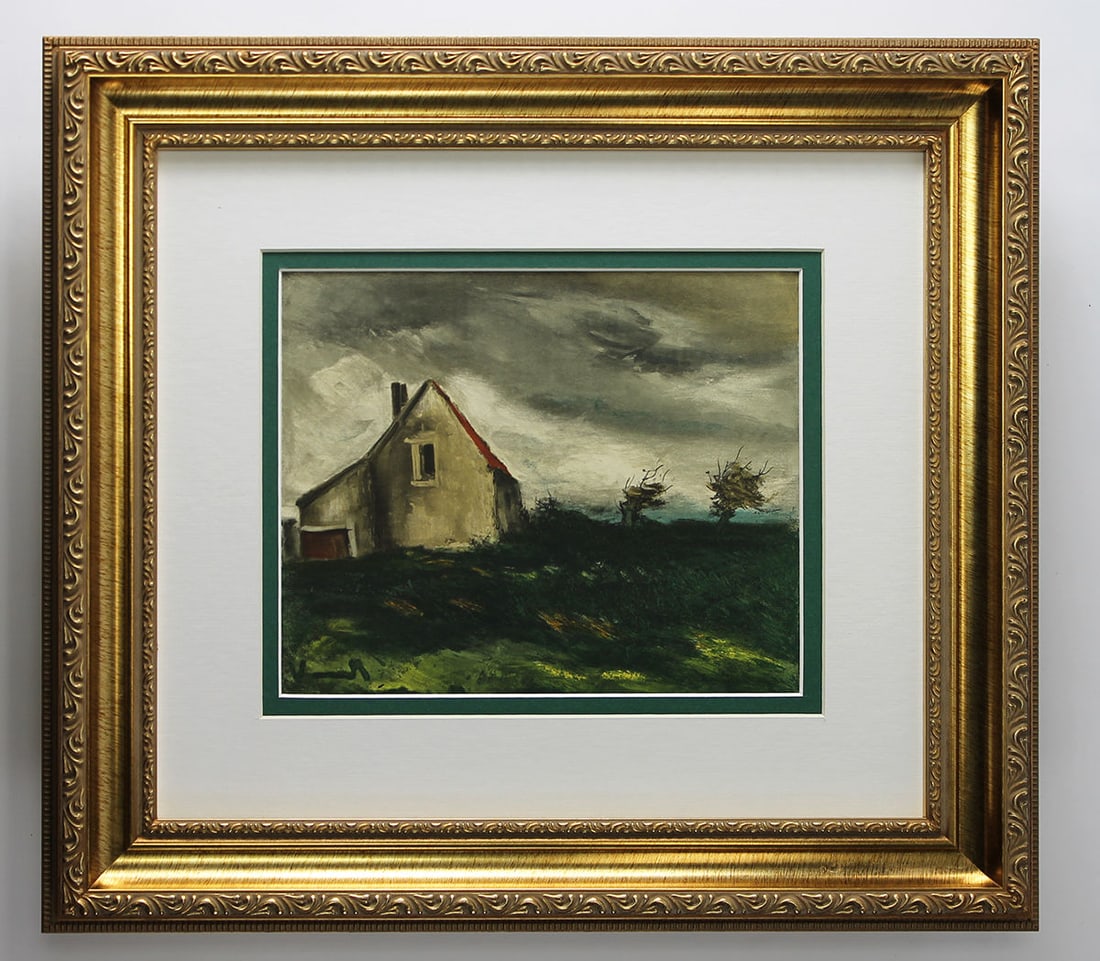 1958 Maurice de Vlaminck La Maison dans la Plaine lithograph signed (1 of 2)