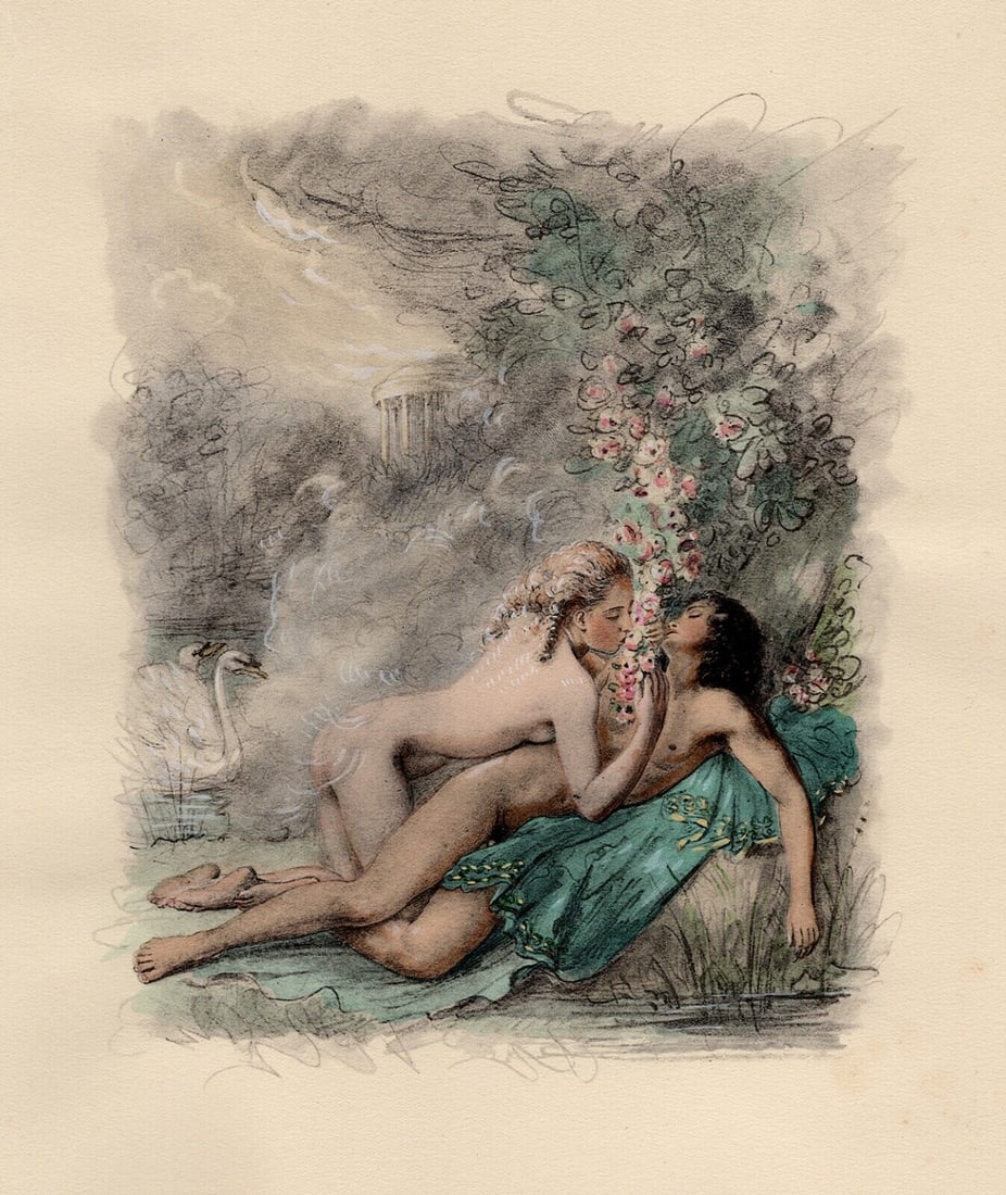 Original 1947 Paul-Emile Becat Limited Lithograph Harvest of Venus Framed (1 of 2)