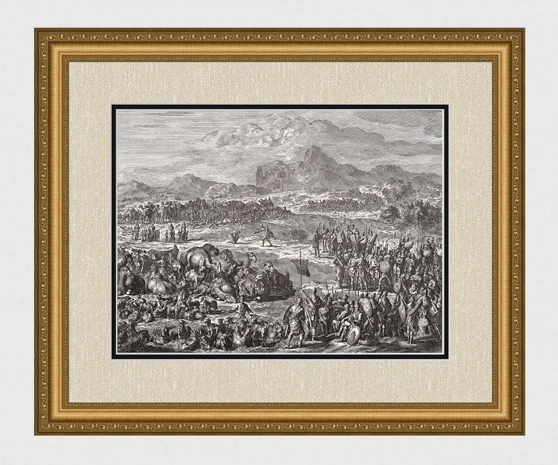 1747 Monumental Engraving Jan Luyken Jacob and Esau Framed (1 of 5)