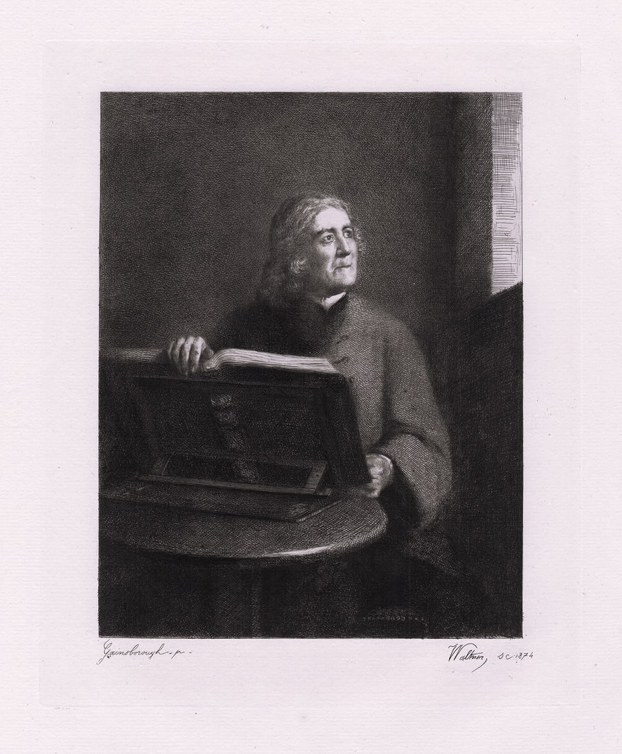 Thomas Gainsborough The Parish Clerk 1874 etching (1 of 2)