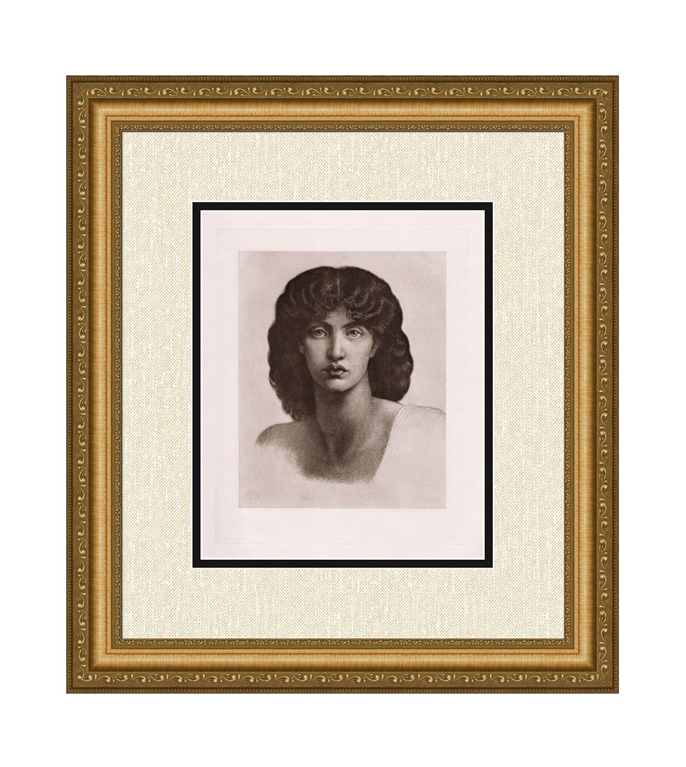 Dante Gabriel Rossetti Venus Astarte 1892 print: Dante Gabriel Rossetti. (English, 1828-1882). Venus Astarte, otherwise Astarte Syriaca. Antique Heliogravure on wove paper after the original by a Master Engraver. 1892. Signed and Dated in the Plate.