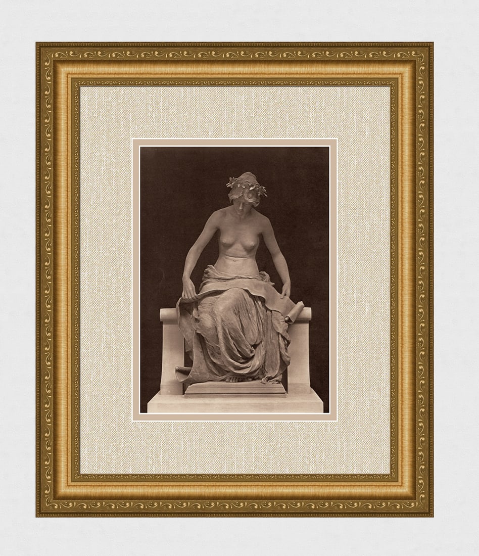 1898 EDWARD ONSLOW FORD Antique Print Knowledge FRAMED COA (1 of 3)